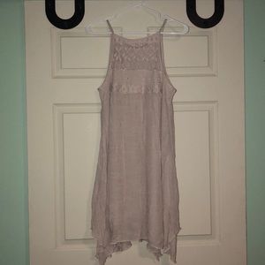 Nude flowy dress